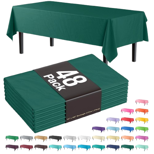 Table Cloth Plastic 54X108 48ct