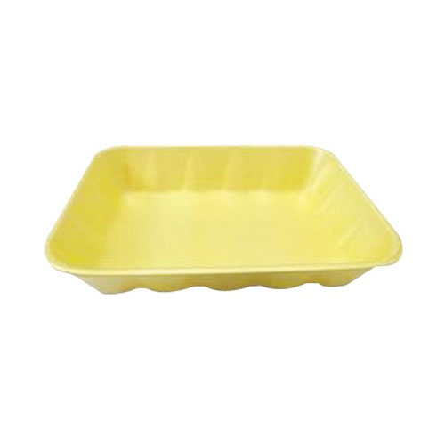 4p yellow foam tray 6.75×9.25×1.32 500ct