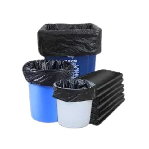 32 Jumbo Plastic Bags BLACK 400