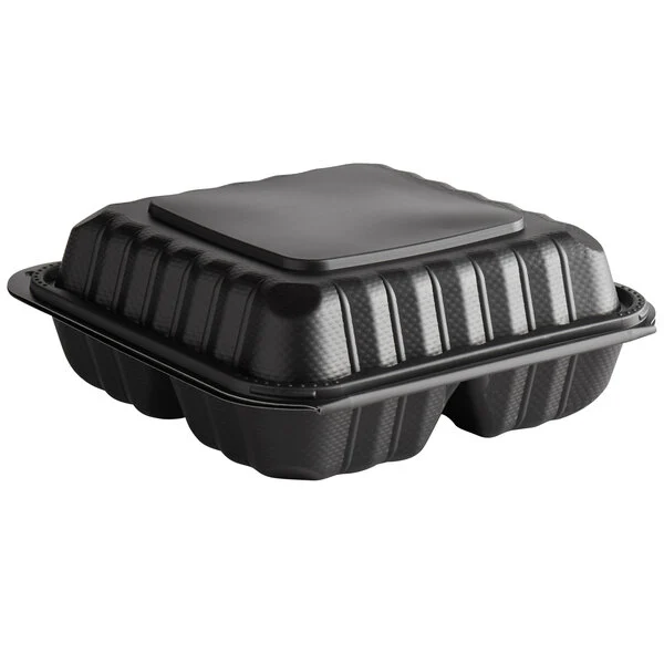 803S SHALLOW 8X8 3 COMP PLASTIC BOX 150CT