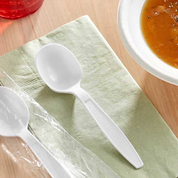 Spoons Individually Wrapped CY9974 HEAVY DUTY  WHITE