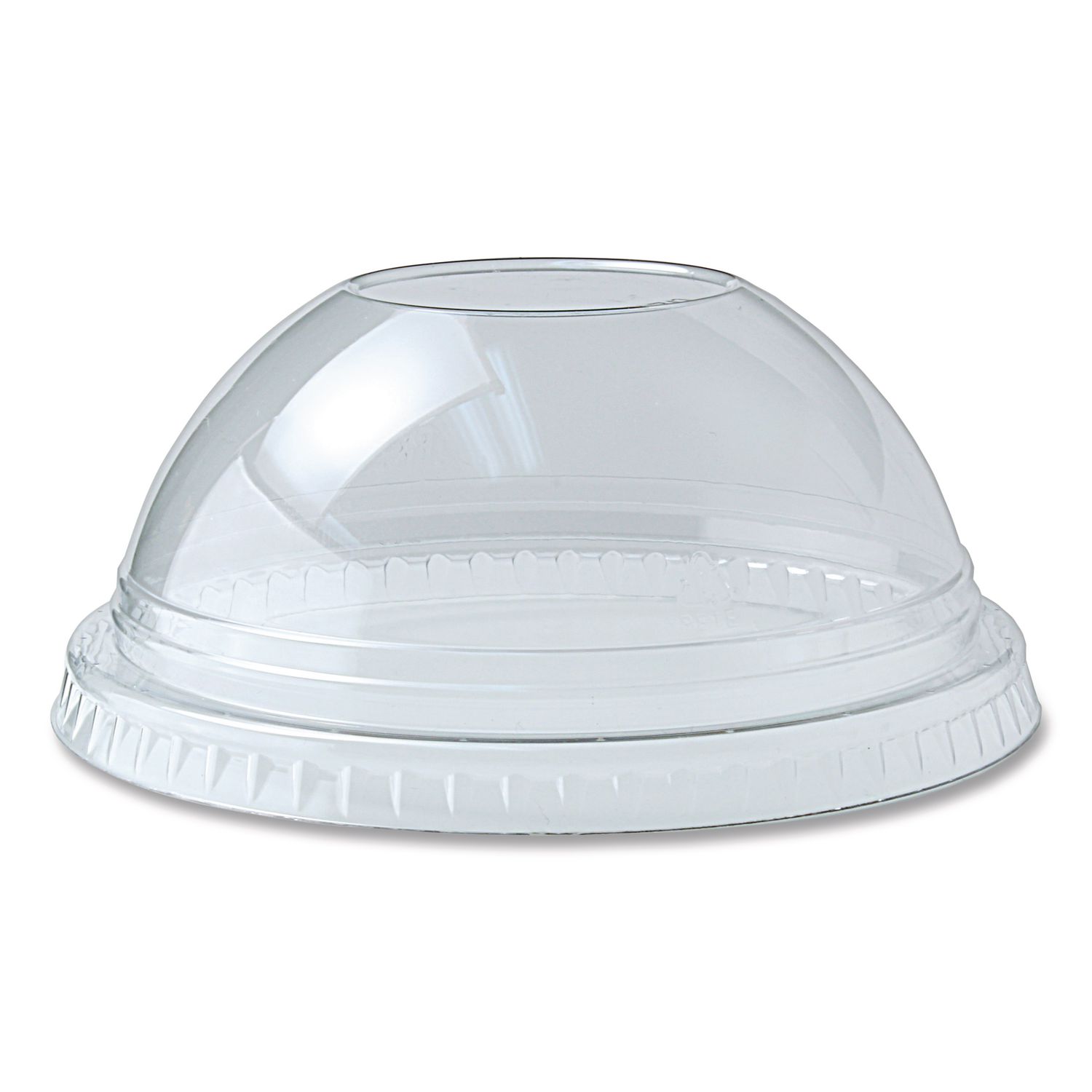 (NO Hole Dome) 9oz 12oz Squat Clear LID 662NHDOME
