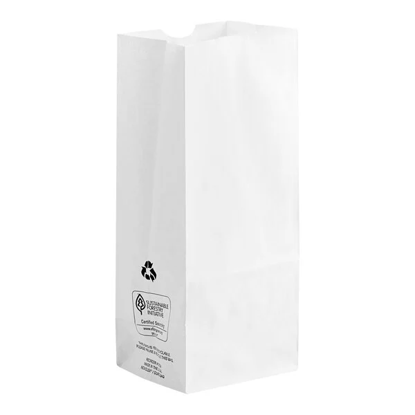 #4 WHITE Paper Bag IMPORT 1/500