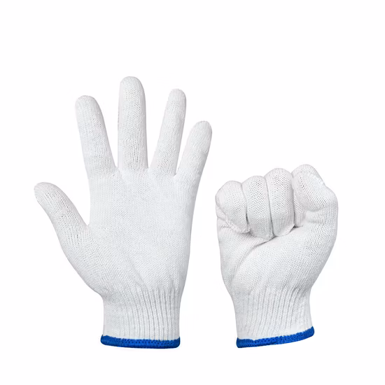 White Cotton Working Gloves 30/10