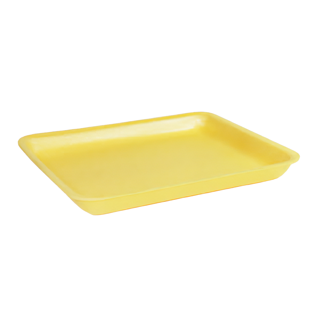 4L Yellow foam tray 6.75×9.25×1.32 500ct