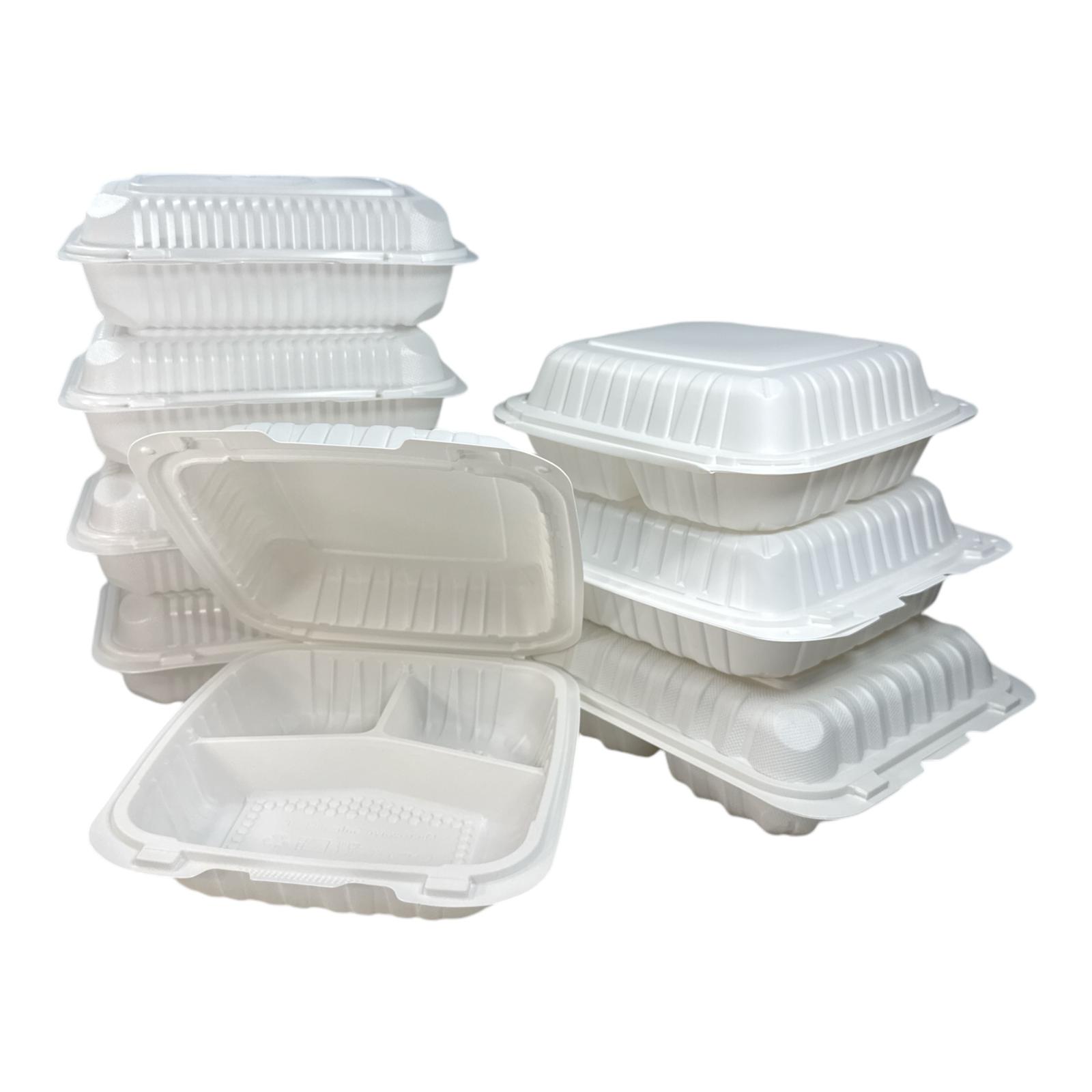 PP991/ 1 Comp.PP Hinged Container 9″x9″x2.8″ 150ct