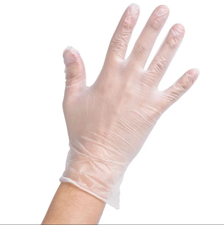 Hand gloves vinyl powder free 10/100 LARGE