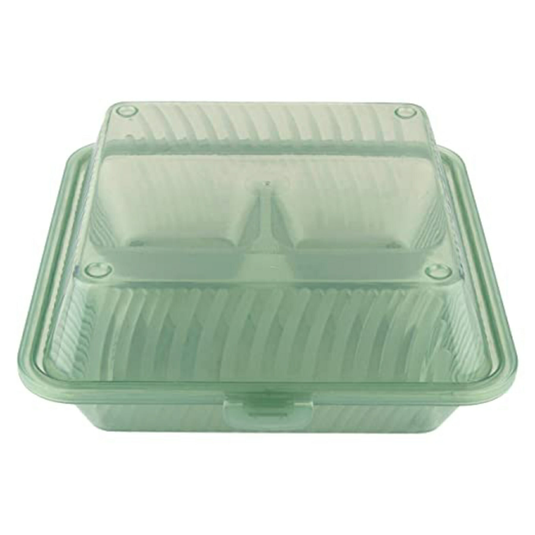 GREEN+ 9″X9″ 3 Com.Paper container 200ct