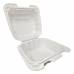 PP225/ P66W -1 Comp.PLASTIC Hinged Container 6x6x3.2″ 250ct