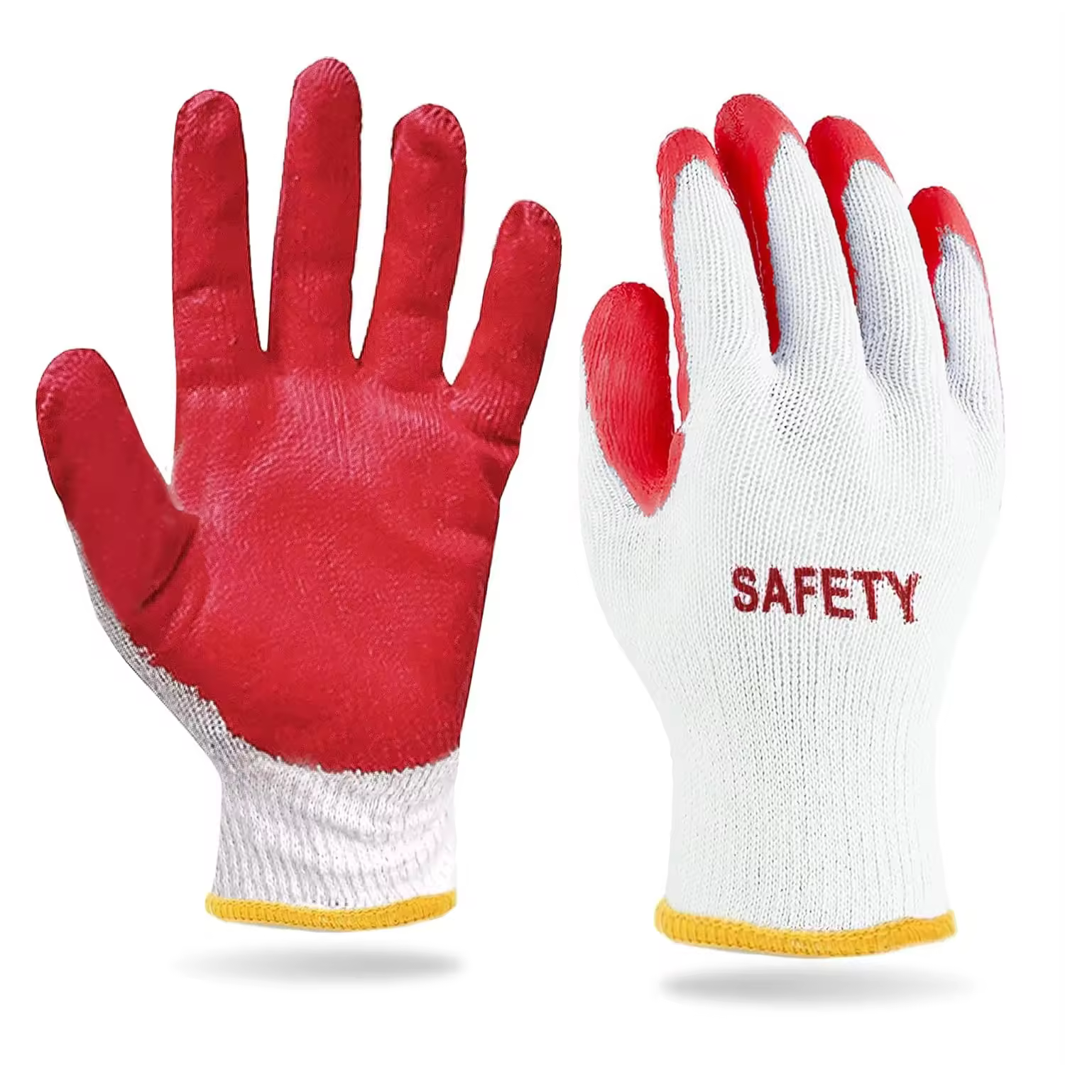Red Coated Work Gloves COTTON PACK