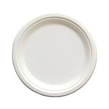 10in Round Paper Plate 500 (PFAS Free Double Resist)