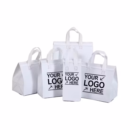 Non Woven Reusable Bag100ct WHITE/RED/GREEN
