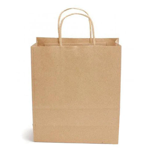 Small Brown Handle Bag 10*5*13  PRINDTED