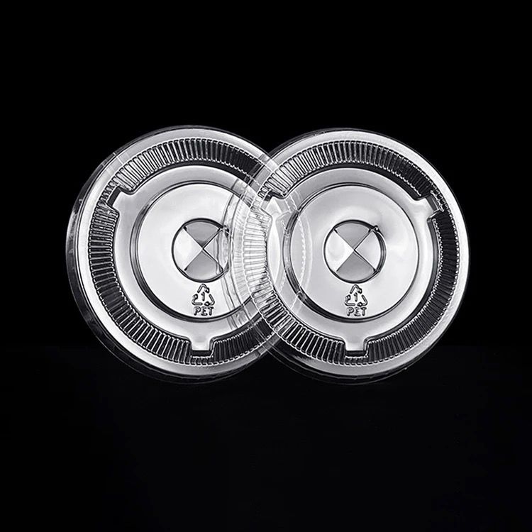FLAT Lids for 12oz to 24oz clear pet cup. 20/50