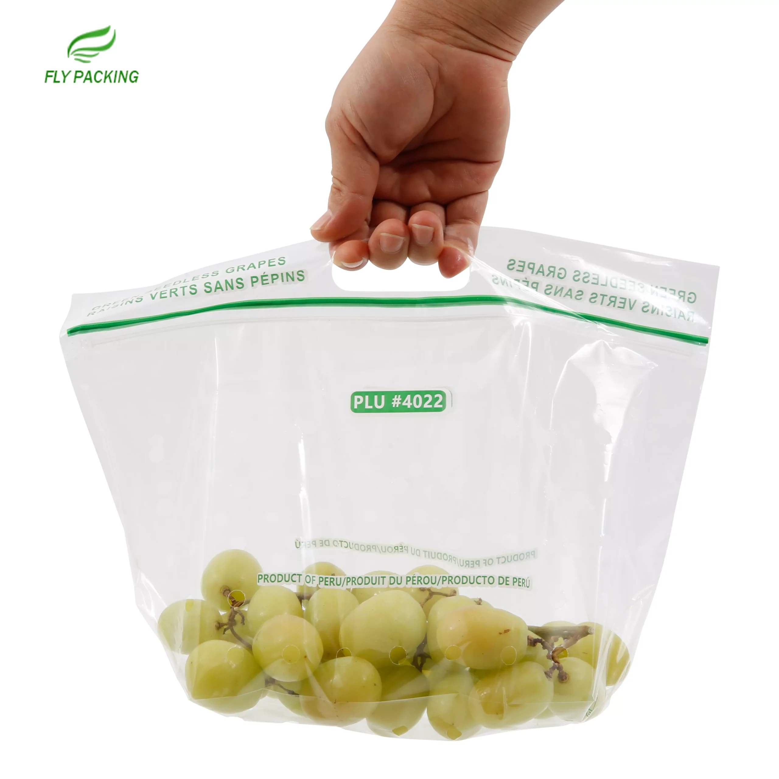 Clear PP Printed Grape Bag 1000ct