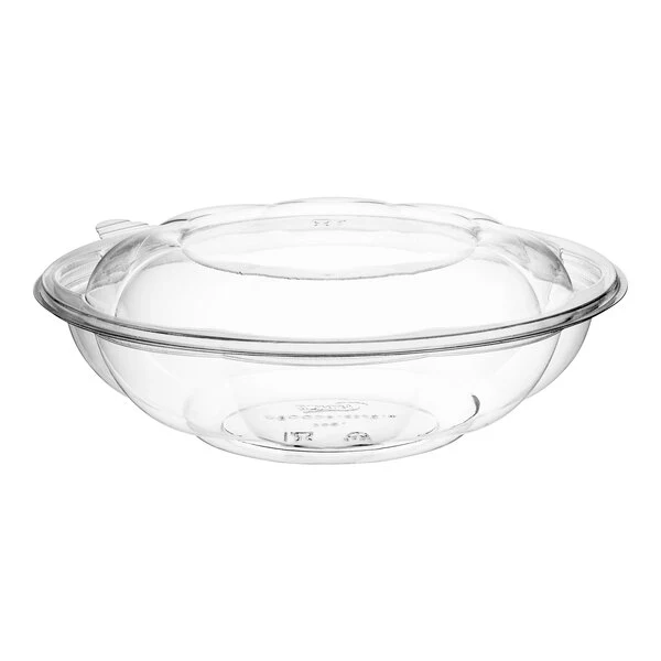 18oz plastic Rose Bowl With lid 150ct