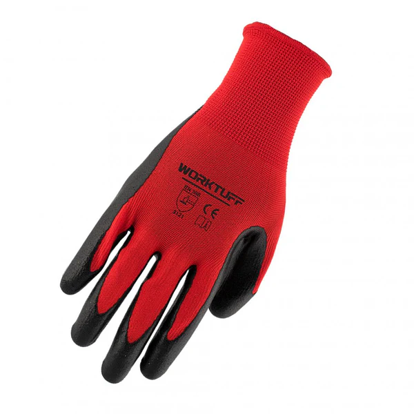 Red Coated Working Gloves 30/10